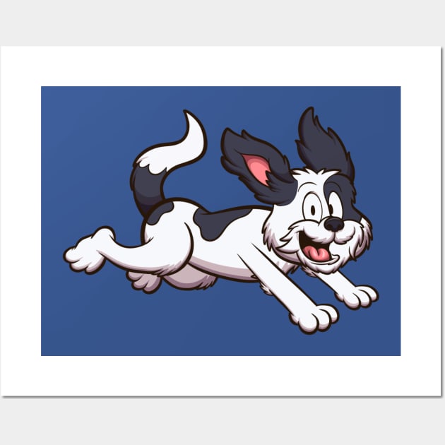 Running Shih Tzu Dog Wall Art by TheMaskedTooner